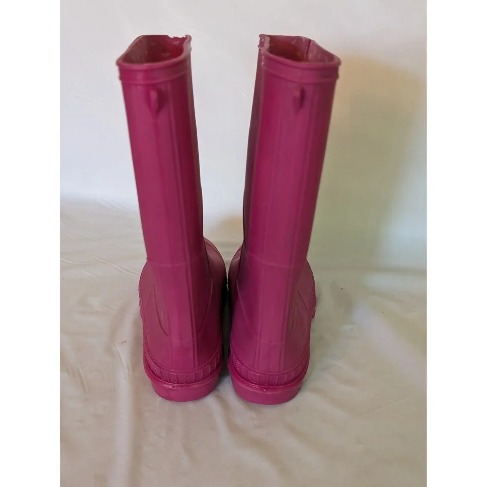 Olive & Edie Kids Rain Boots Magenta Pink Waterproof Rubber Size 5 6676779